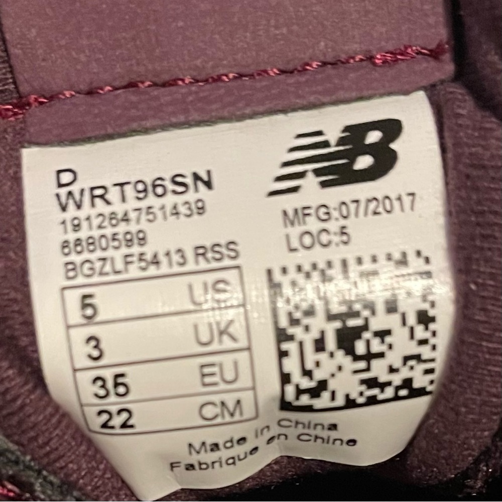 New Balance Women's Sneakers - Burgundy and Orange - Picture 8 of 8